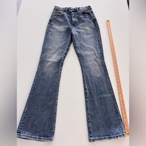 Pistola Jeans 28 Style #PS00016267QL flared leg, high waisted, 31 inch inseam